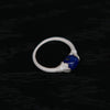 OLIO E ACETO Sterling Silver Lapis Lazuli/Red Snakeskin Jade Bud Ring OLIO-OA13F02-YL Blue (OA13F01)